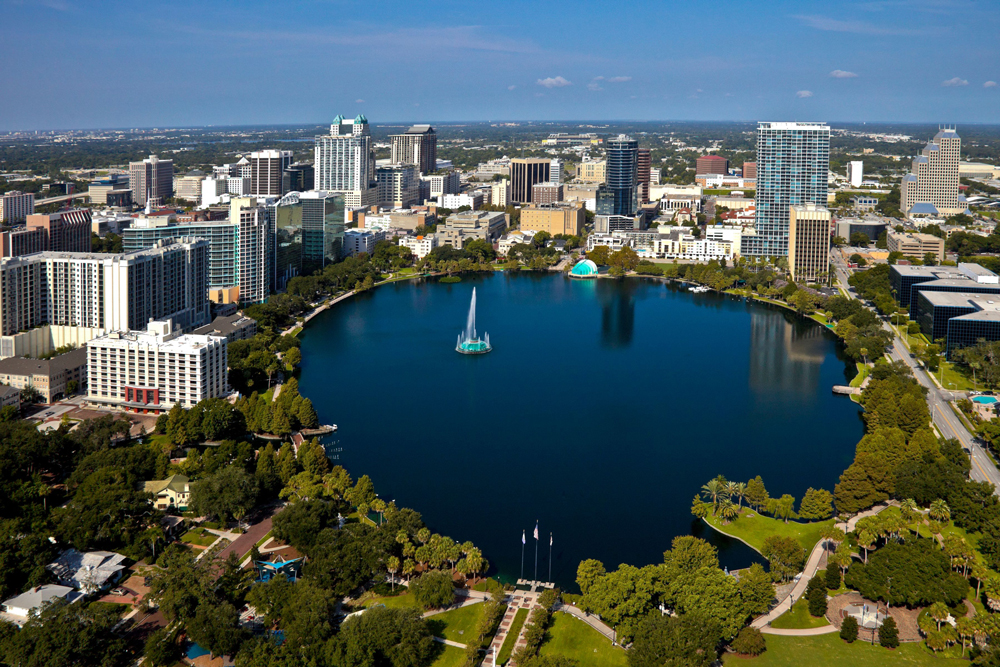 A-Picture-of-the-beautiful-view-Orlando,-Florida-Skyline