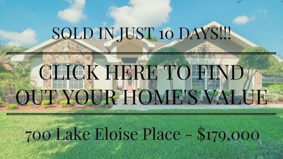 JUST SOLD – 700 LAKE ELOISE PLACE – WINTER HAVEN, FL