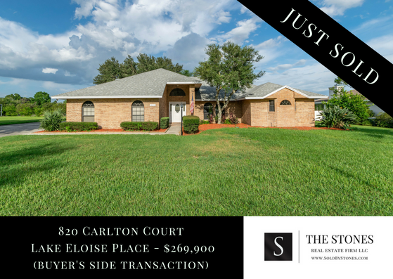 JUST SOLD: 820 Carlton Court, Winter Haven, FL 33884