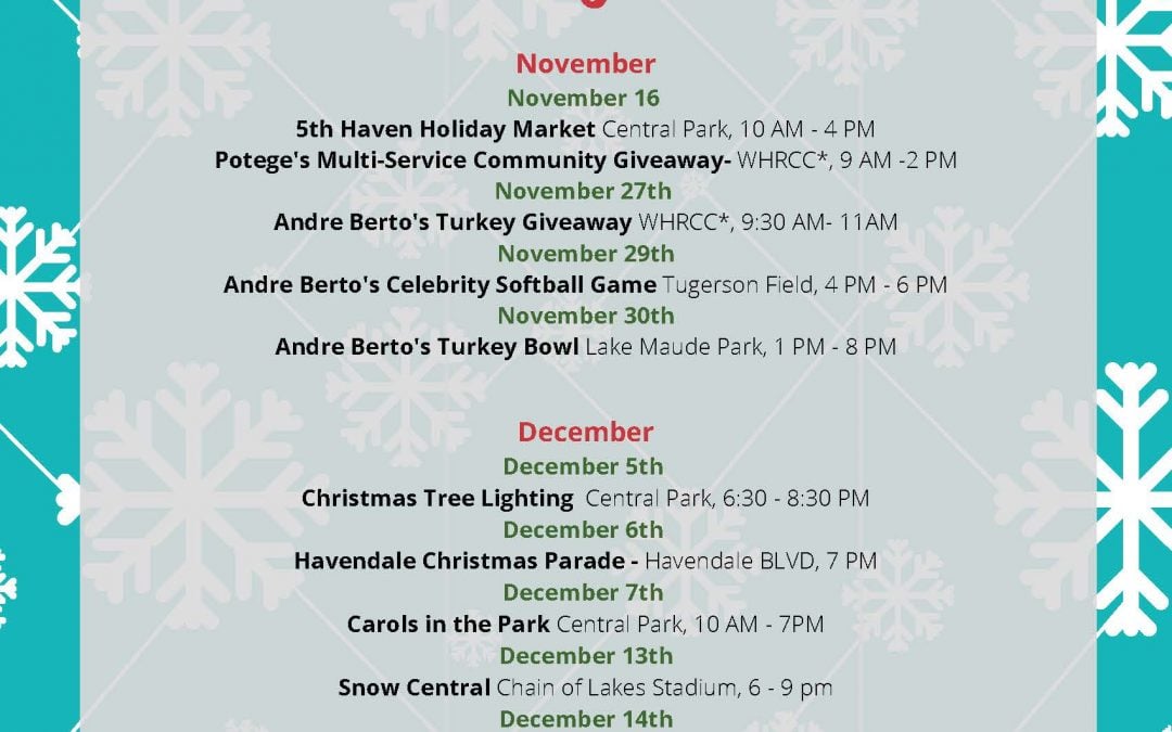 City of Winter Haven Holiday Schedule 2019