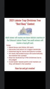 Bill Tierney Cohasset Ma Lobster Tree Contest