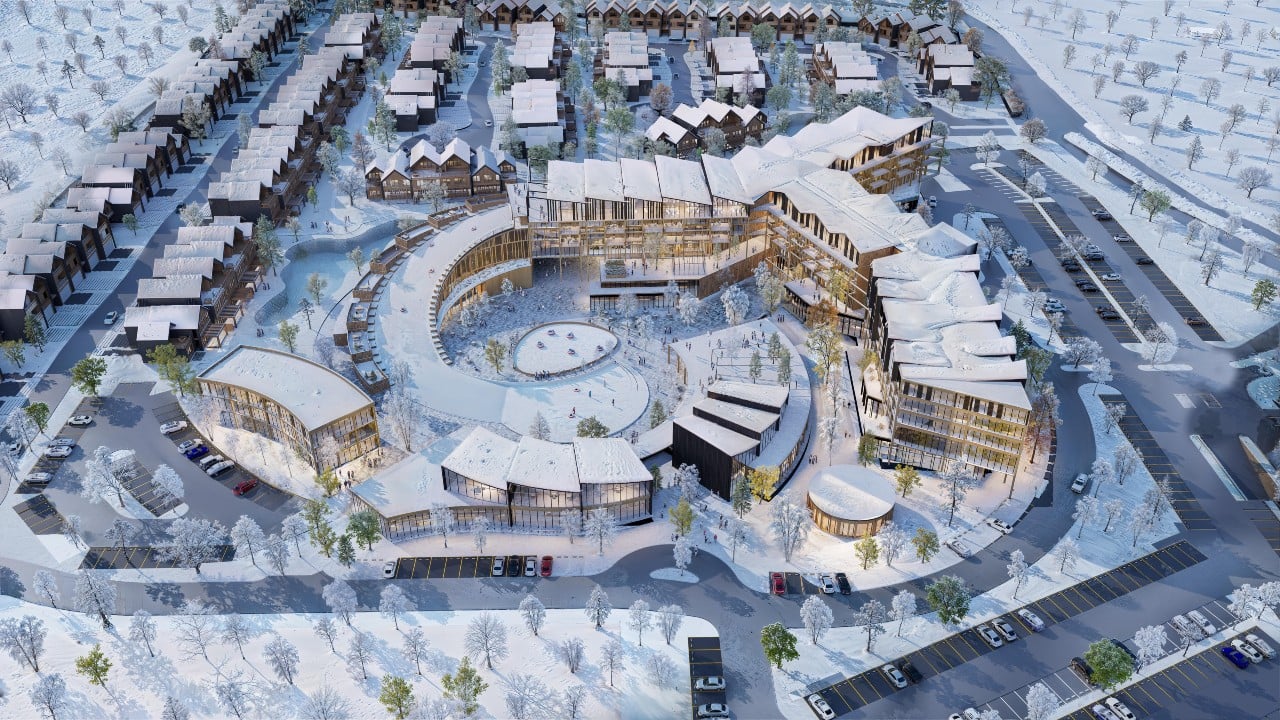 The_Slope_winter_aerial_overview