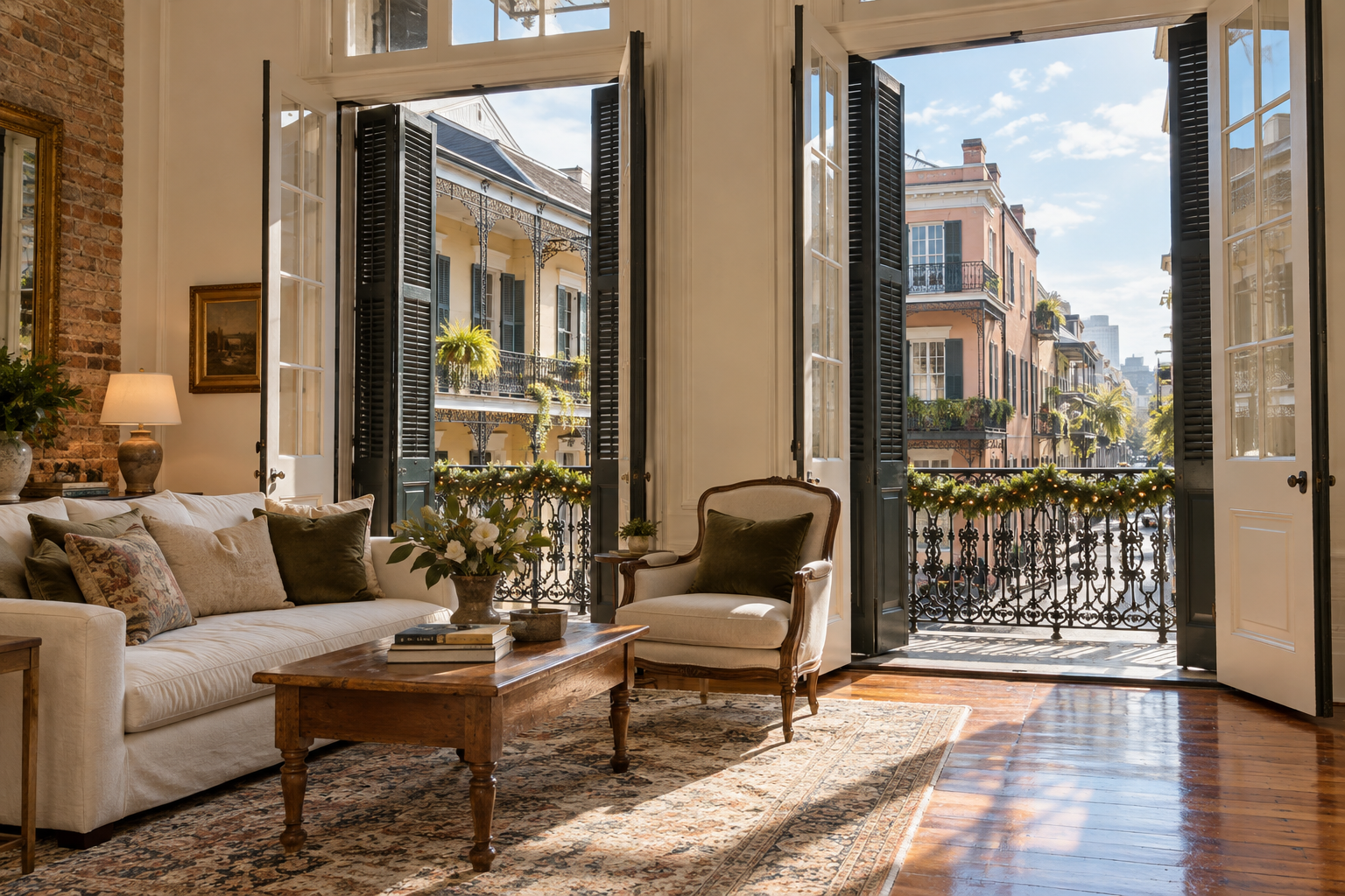 French Quarter Condo with Balcony View