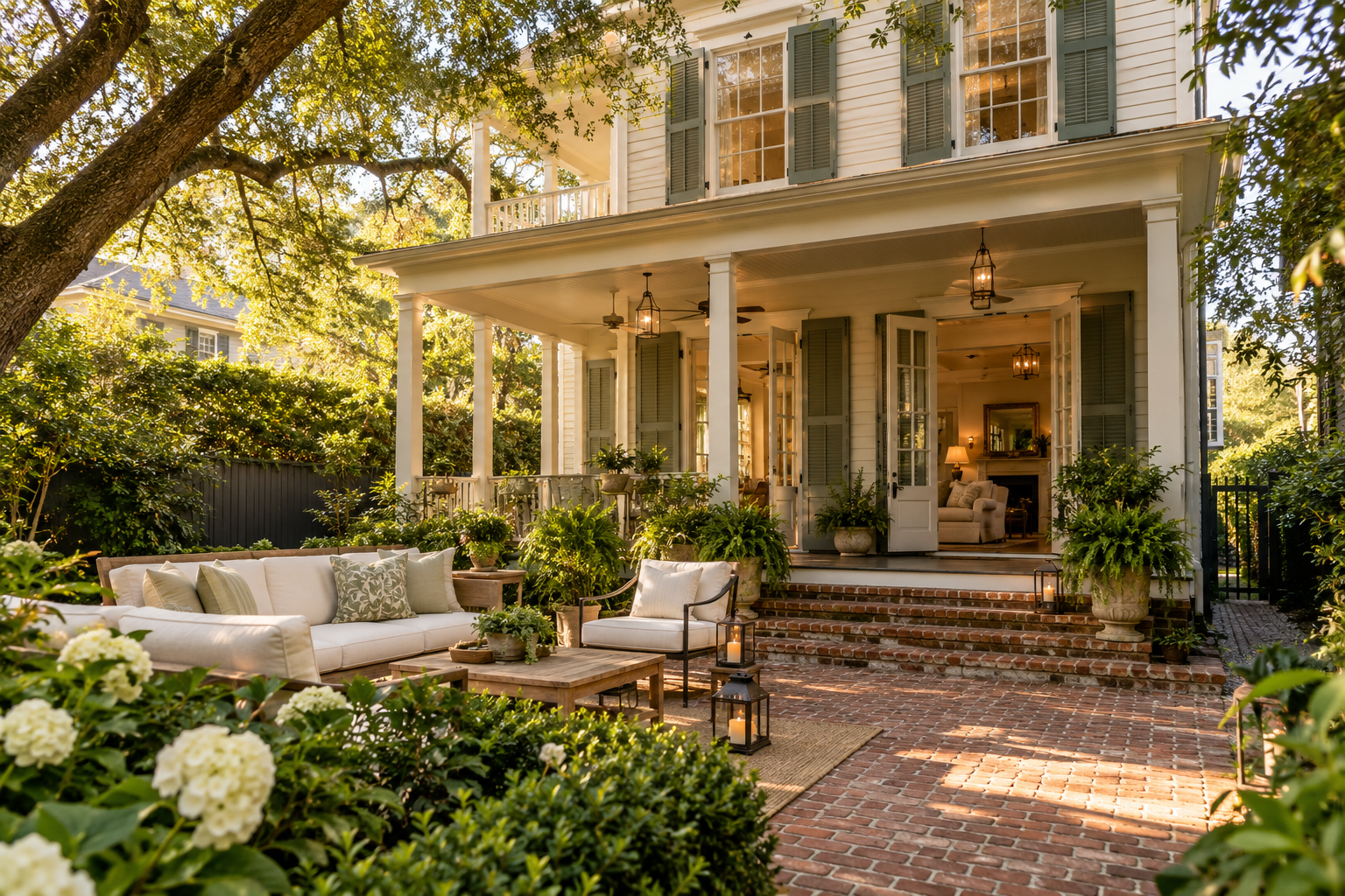 Golden Hour on the Uptown Porch