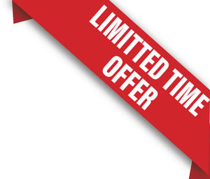 Limited Time Offer Corner Sales Banner - Vector Illustration