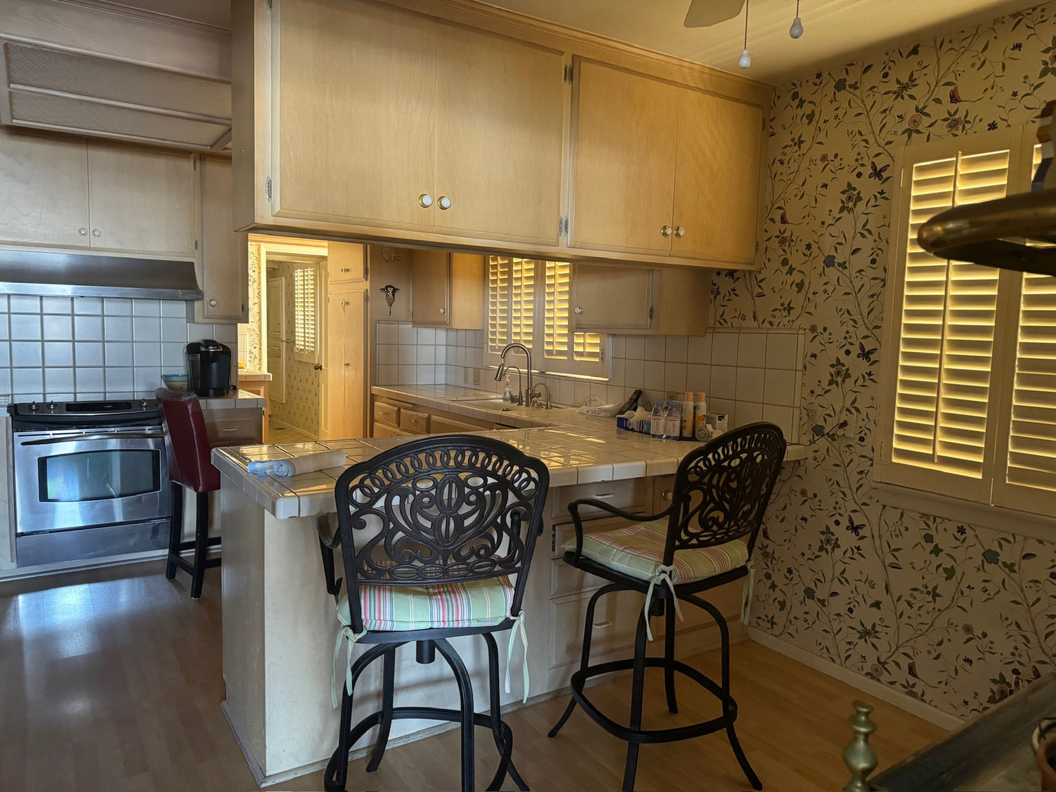 Kitchen at 1436 West Bay in Newport Beach before any preparation work