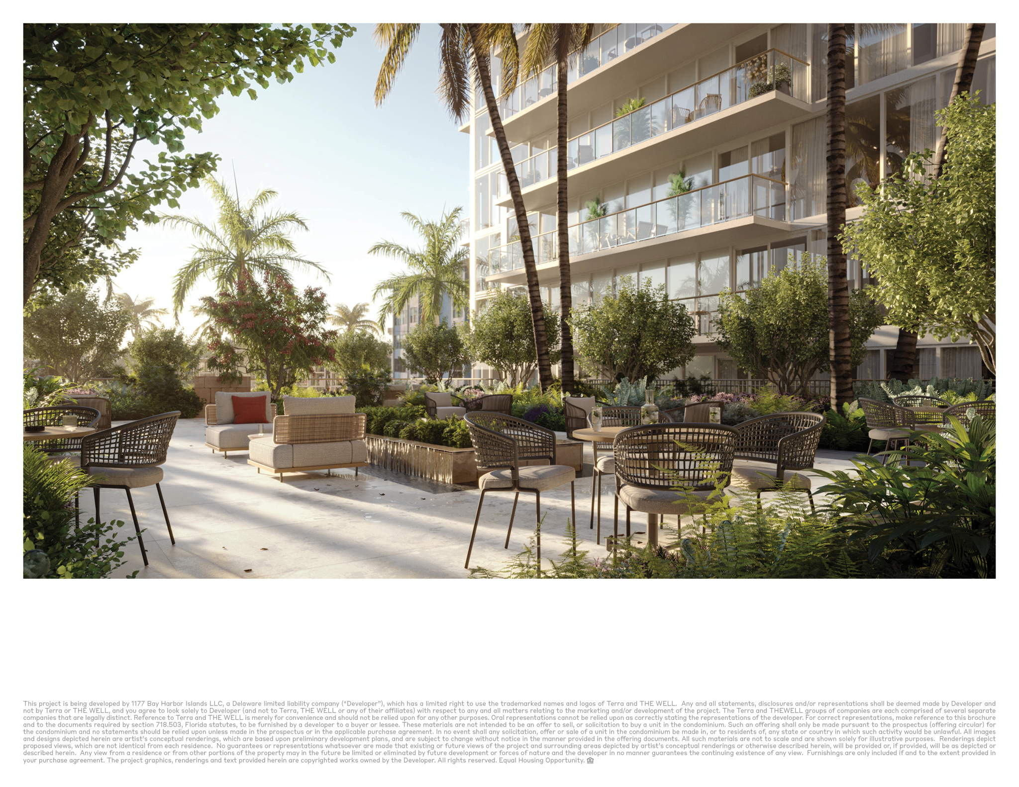 The Well Bay Harbor Islands courtyard