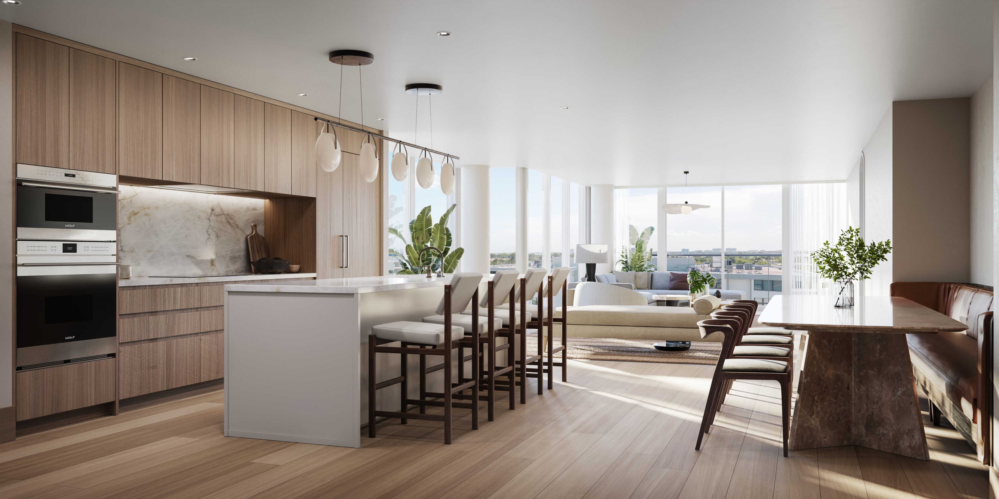 The Well Bay Harbor Islands residence kitchen