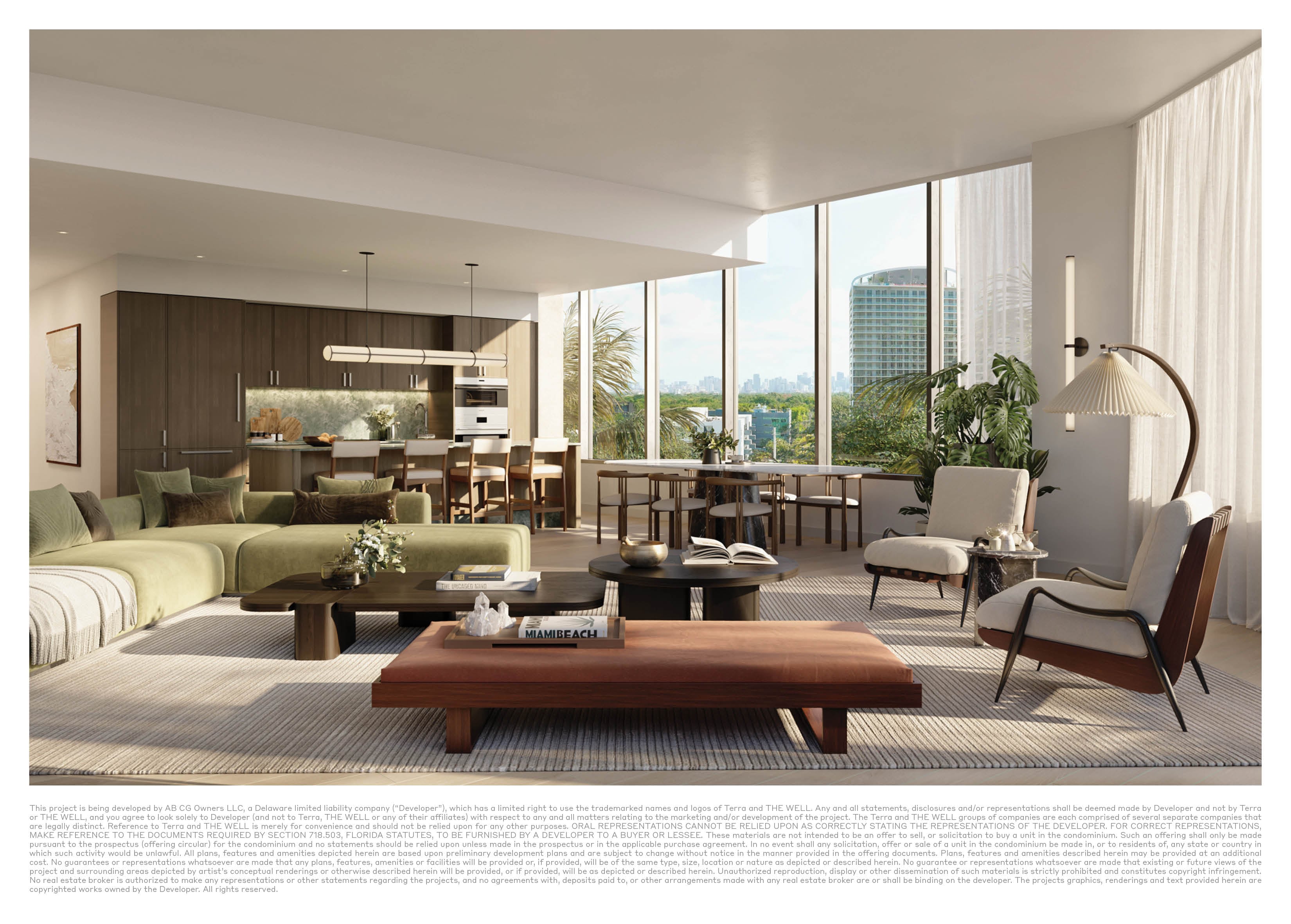 The Well Coconut Grove residence kitchen