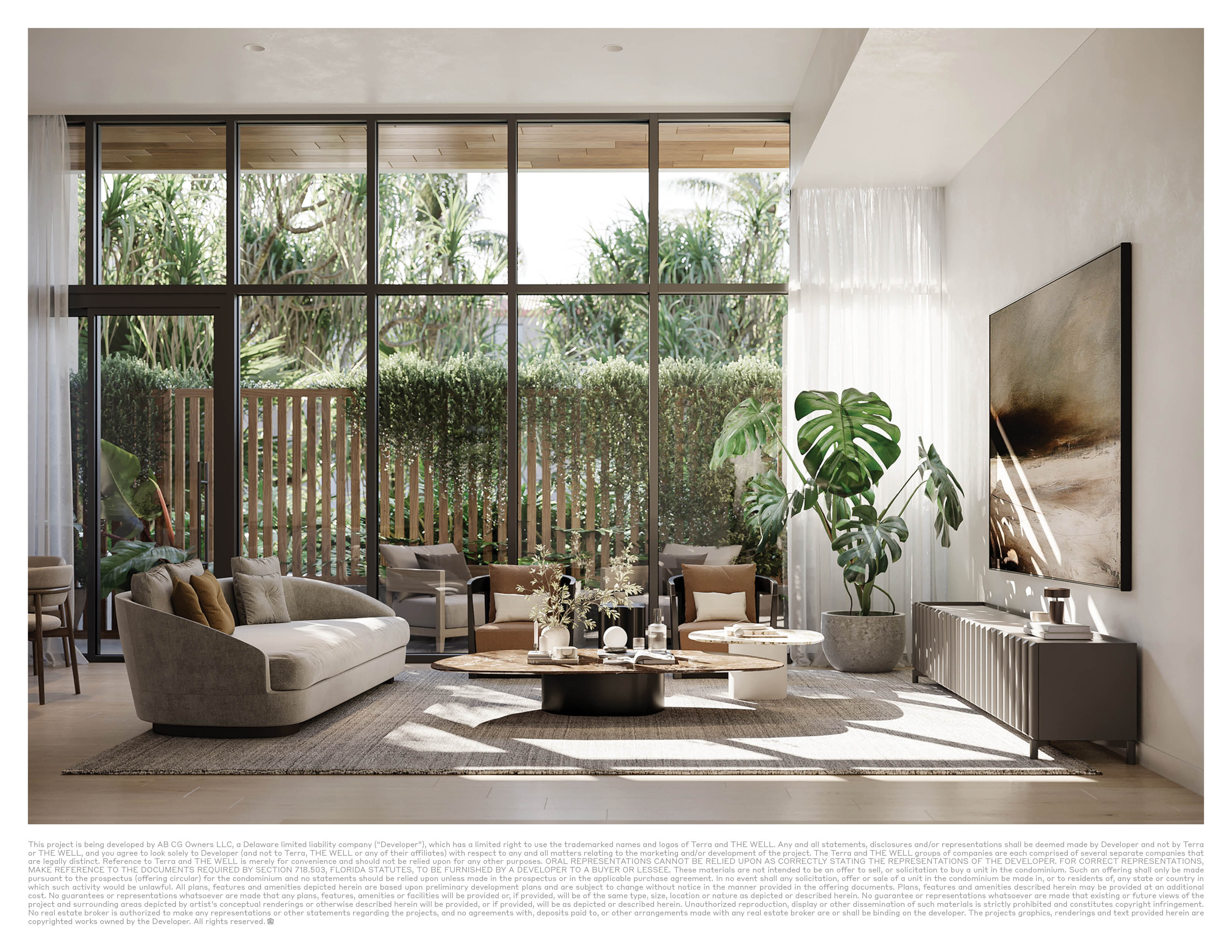The Well Coconut Grove residence living room