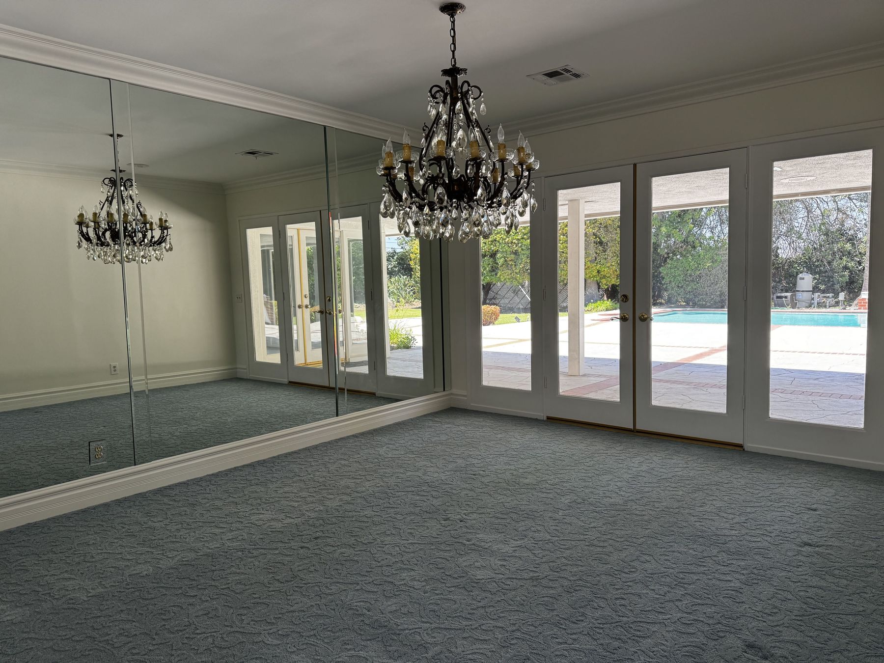 Dining room at 1001 Eadington Drive, Brea, before pre market preparation.