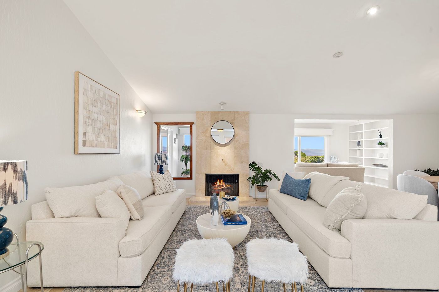 Bright living room in a Laguna Niguel home