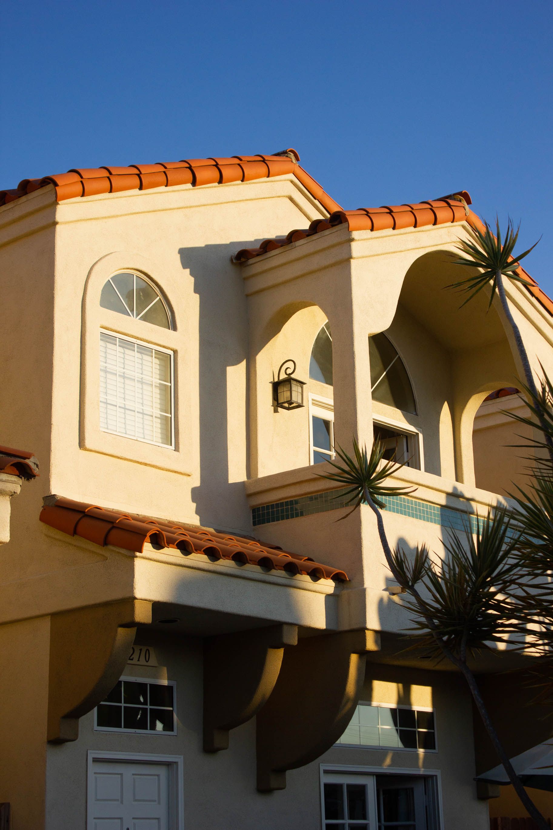 Mediterranean style home exterior