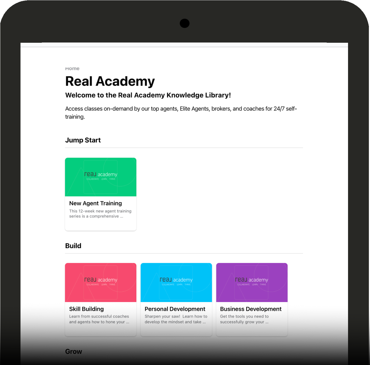 Real Academy Tablet