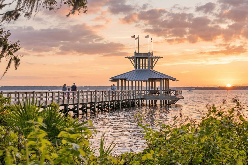 St. Johns River waterfront near RiverTown, Florida