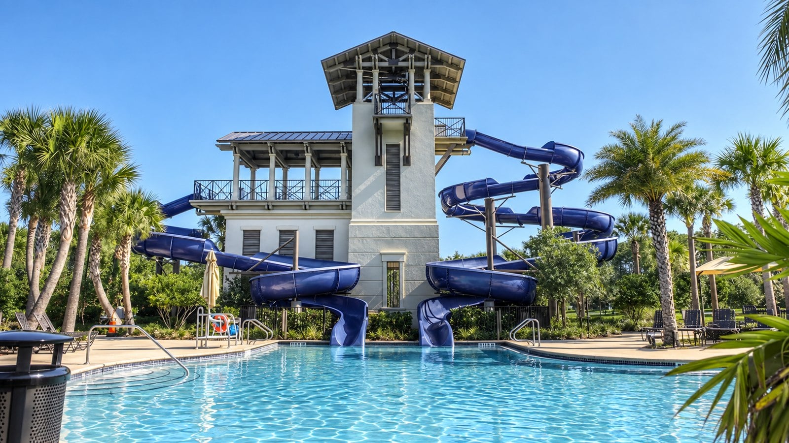 Nocatee Splash Waterpark slide tower, based on the scene in Amy’s comparison video