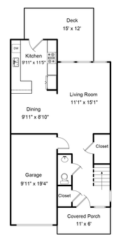 3438 Chagall Ct first floor plan