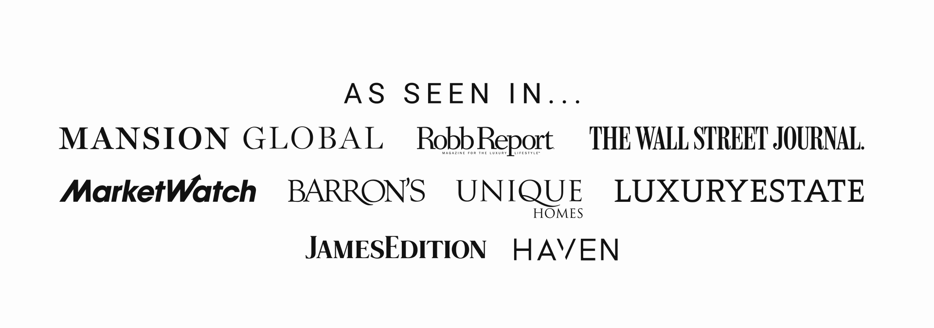 As Seen In Listing Graphics PNG (Black)