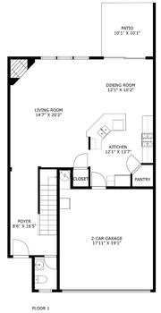 First Floor &#8211; 1835 Royal Gorge