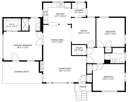 1400 Briar Creek - Floor Plan