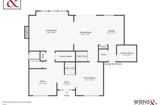 3467 Quail Hollow Dr Floor Plan1 with Logo-1