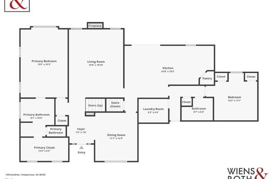 1359 Andrew Ct Floor Plan1 with Logo-1