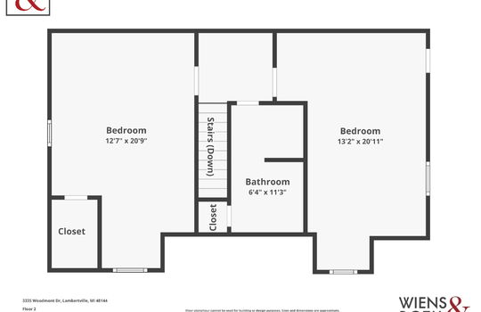 3335 Woodmont Dr Floor Plan2 with Logo-1