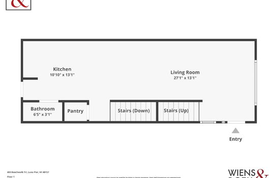 400 Beachwalk Trl Floor Plan1 with Logo-1