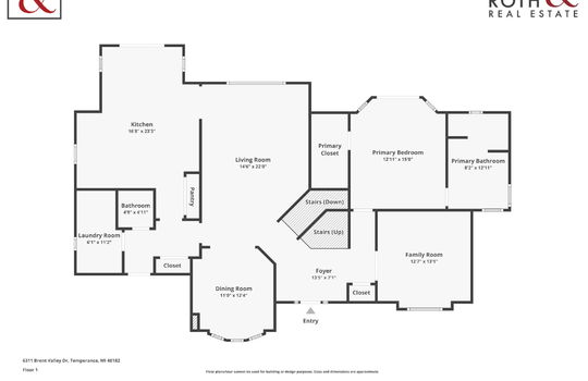6311 Brent Valley Dr Floor Plan with Logo-1