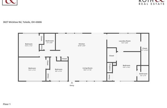 3027 Wicklow Floor Plan with Logo