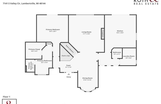 7141 S Valley Cir Floor Plan1 with Logo