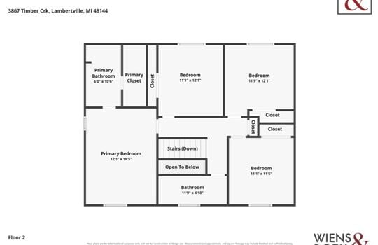 3867 Timber Creek Floor Plan2 with Logo