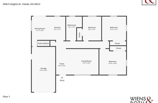 5946 E Heights Floor Plan1 with Logo