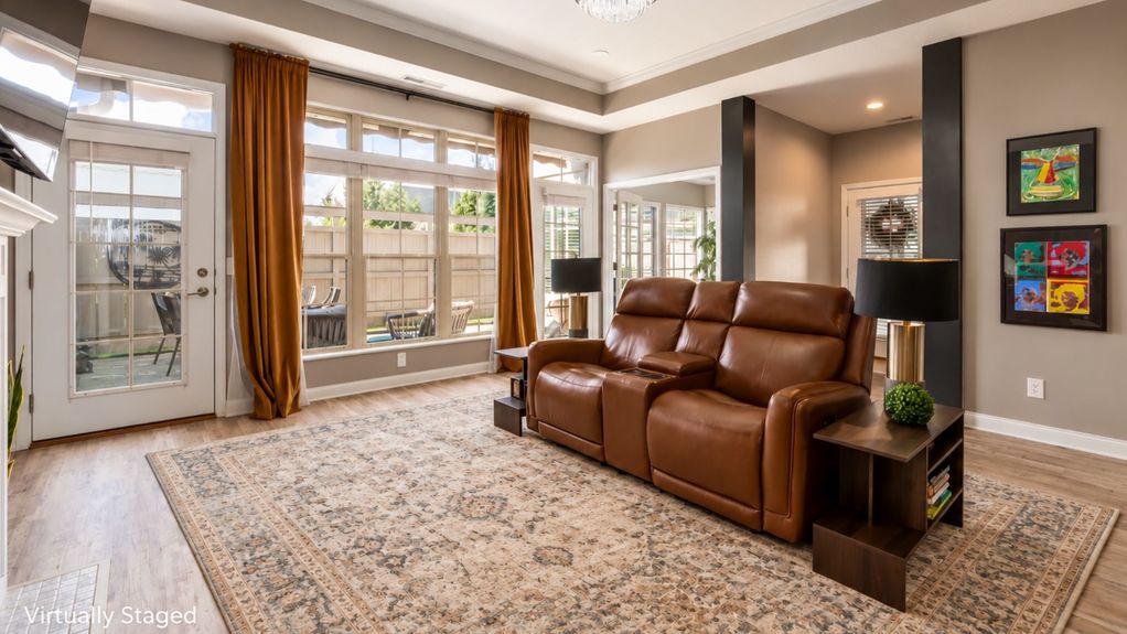 Living Room with Rug