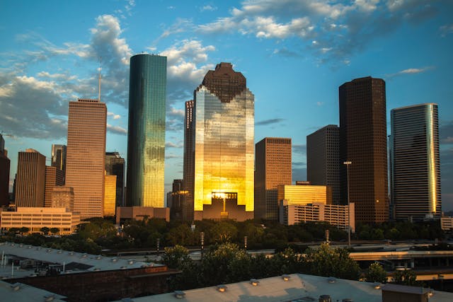 The Houston skyline