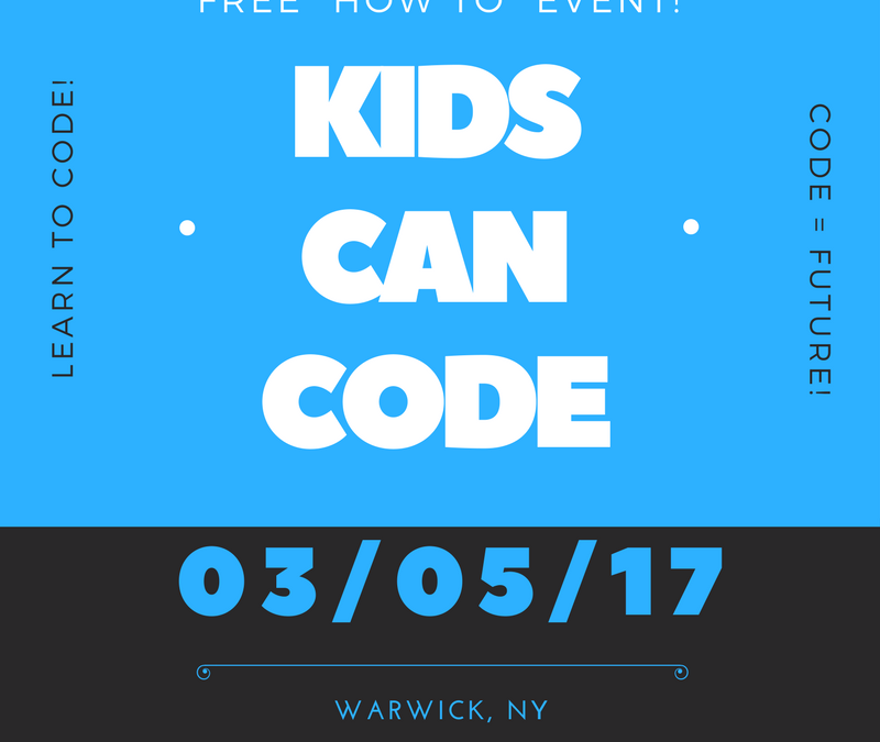 Kids CAN Code!  A FREE “How To Event”