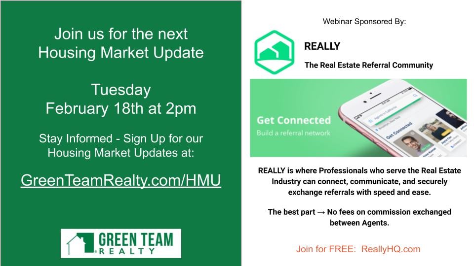 Green Team Realty Housing Market Update Jan 2020