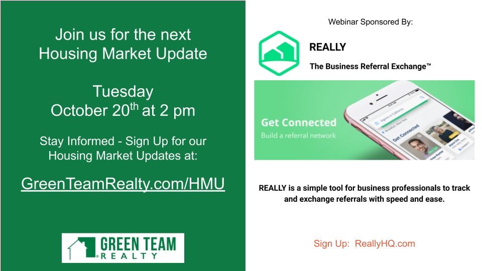 Green Team Realty Housing Market Update