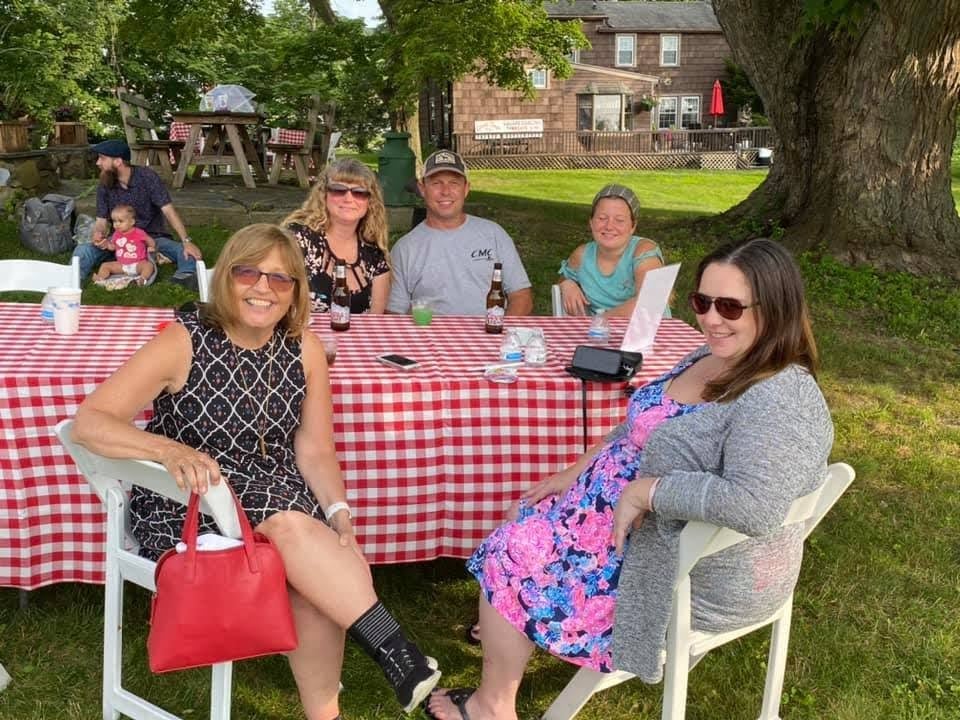 Relaxing at the 2021 Green Team Summer Social