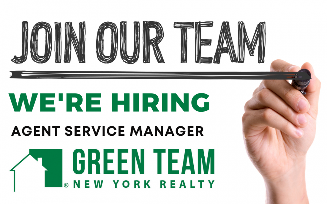 Hiring Agent Service Manager (ASM) at Green Team New York!