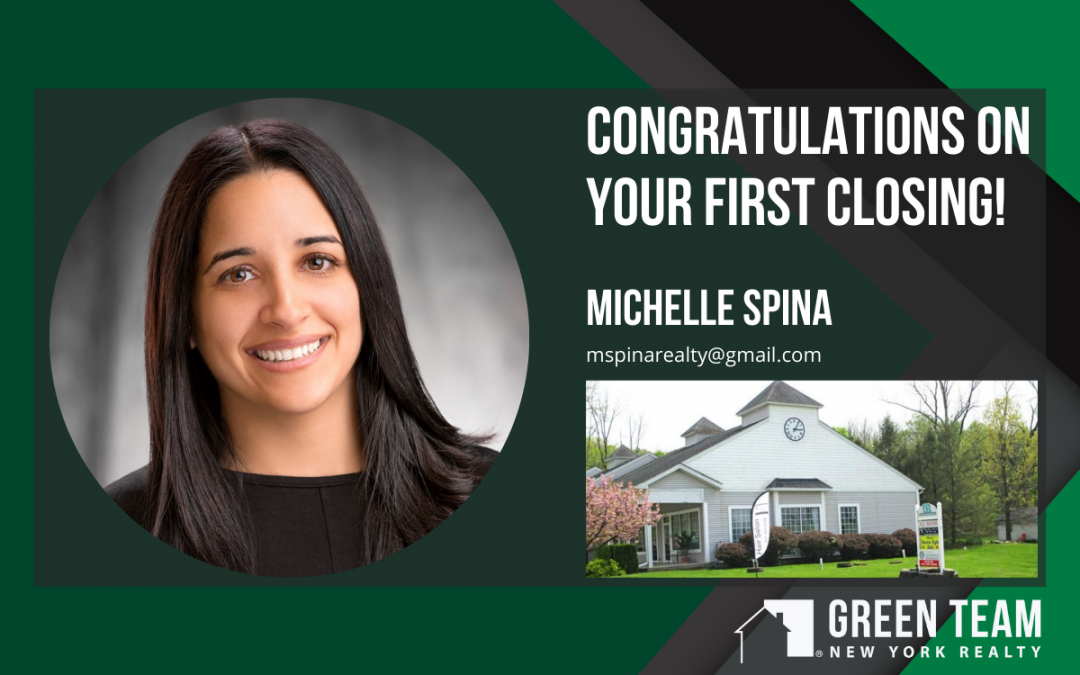 New Agent, Michelle Spina Closes her First Sale!