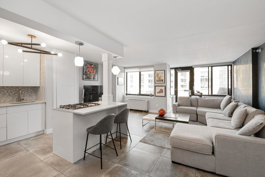 Kitchen and Living Room