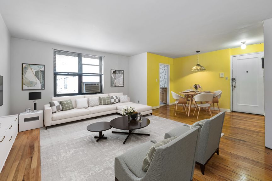 Living room with furnitures