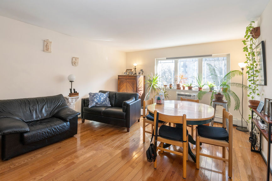Living room with sofa and table set