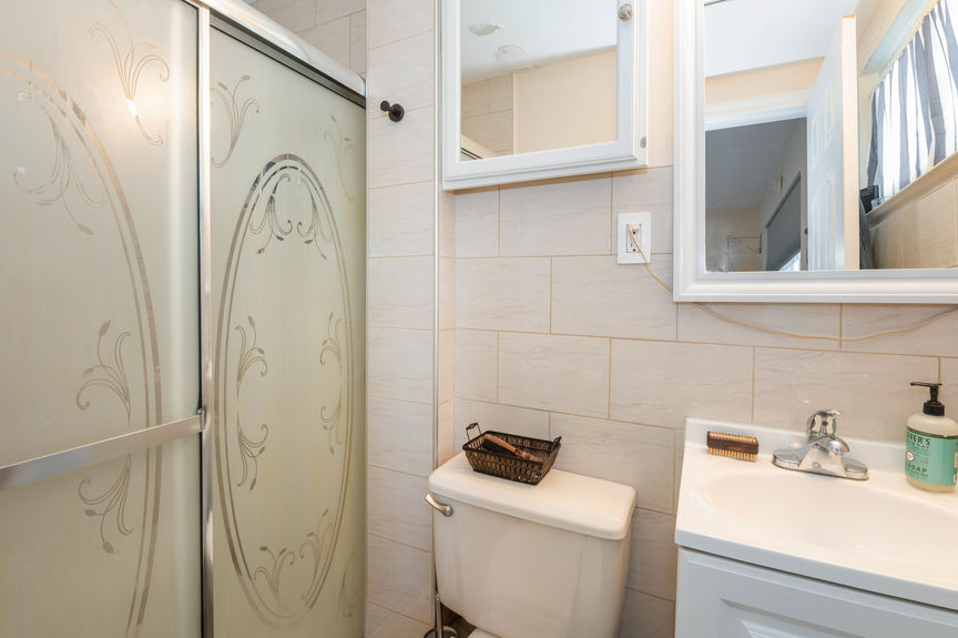 Bathroom 2 with sliding glass door