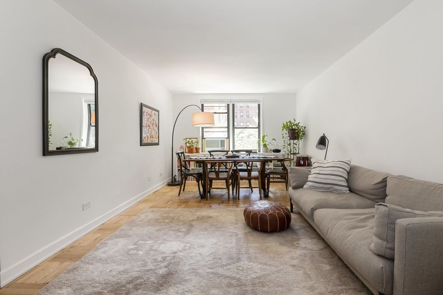 Dining table and a couch