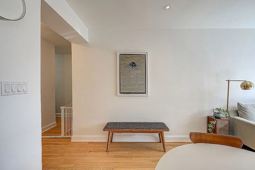 Living room with coffee table