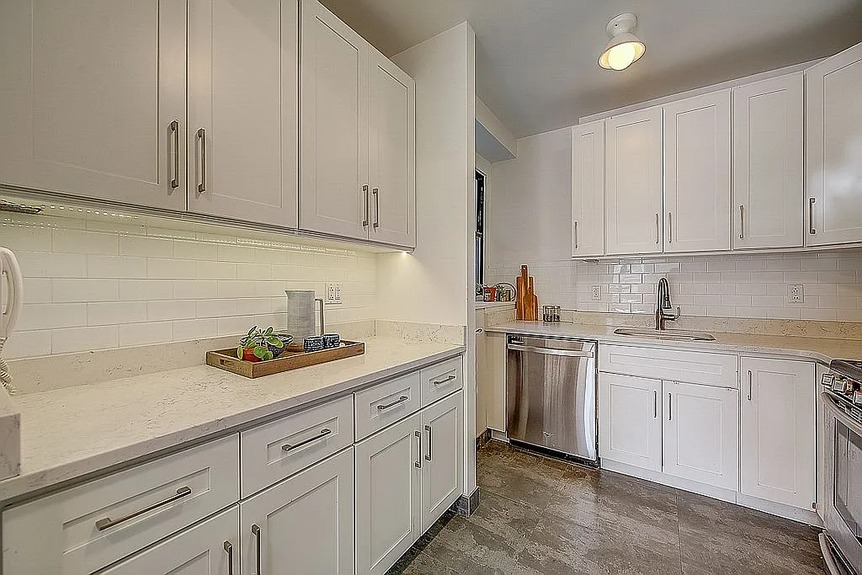 Kitchen area with appliances