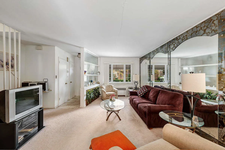 Living room with furniture