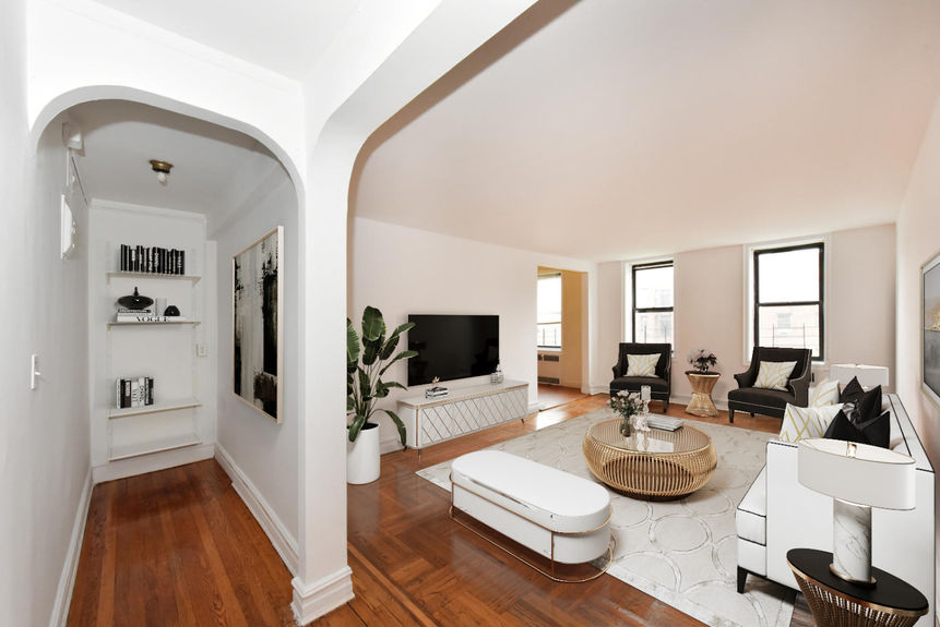 Living room and the hallwawy